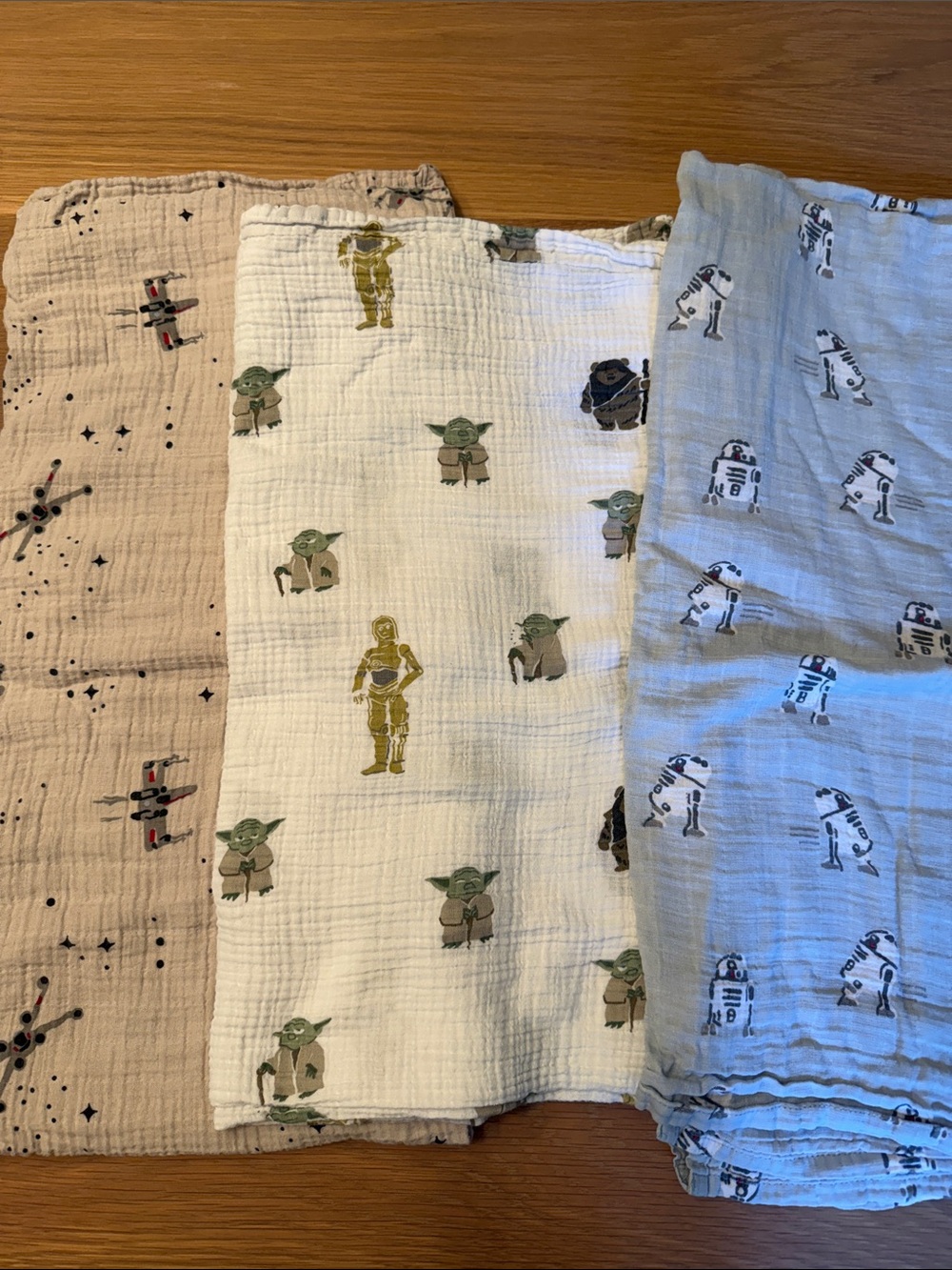 Pottery Barn Kids Star Wars Muslin Swaddle Set